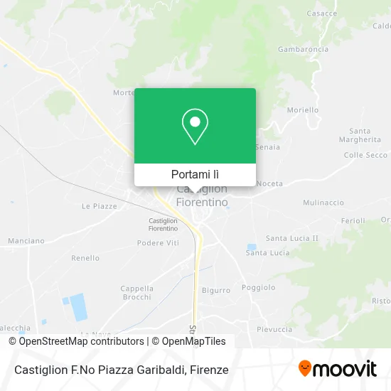 Mappa Castiglion F.No Piazza Garibaldi