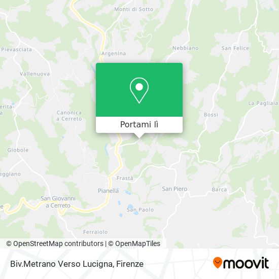 Mappa Biv.Metrano Verso Lucigna