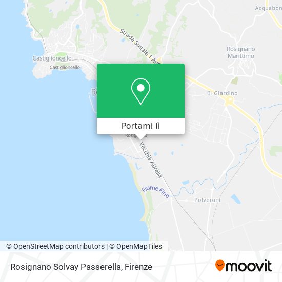 Mappa Rosignano Solvay Passerella