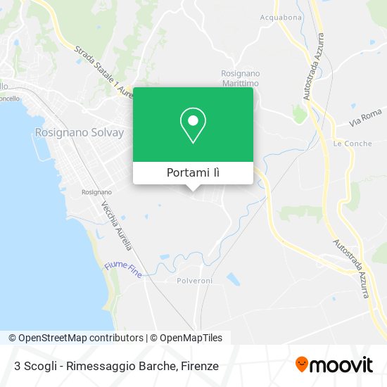 Mappa 3 Scogli - Rimessaggio Barche