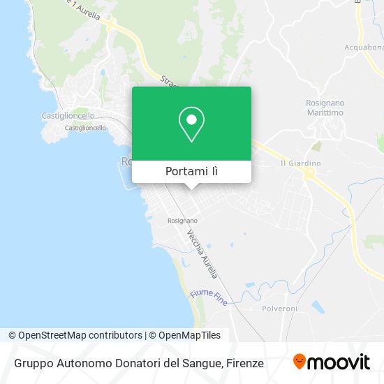 Mappa Gruppo Autonomo Donatori del Sangue