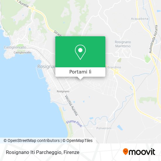 Mappa Rosignano Iti Parcheggio