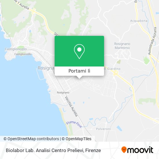 Mappa Biolabor Lab. Analisi Centro Prelievi