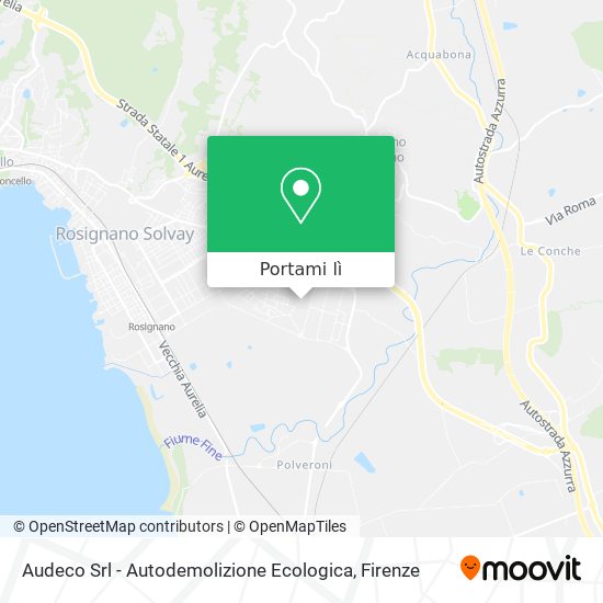 Mappa Audeco Srl - Autodemolizione Ecologica