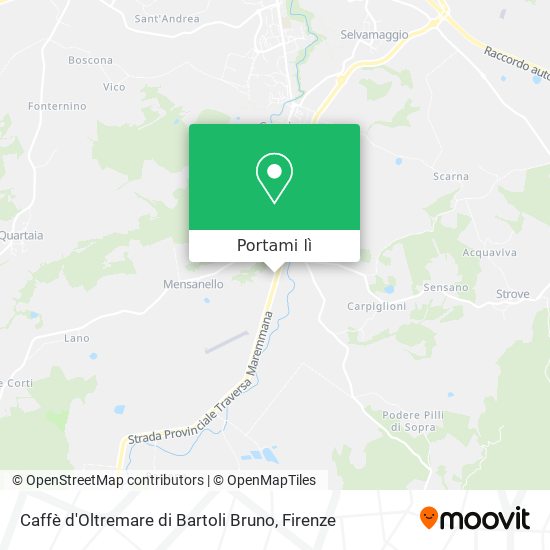 Mappa Caffè d'Oltremare di Bartoli Bruno