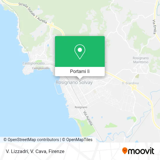 Mappa V. Lizzadri, V. Cava