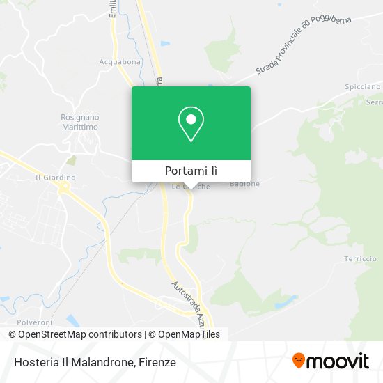 Mappa Hosteria Il Malandrone