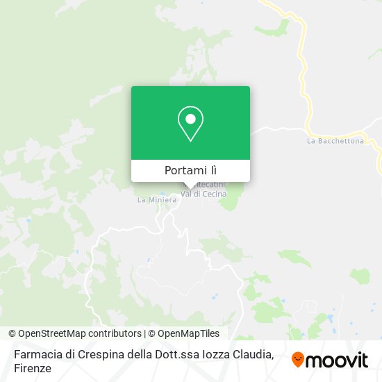 Mappa Farmacia di Crespina della Dott.ssa Iozza Claudia