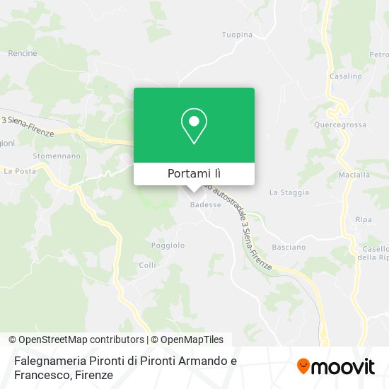 Mappa Falegnameria Pironti di Pironti Armando e Francesco