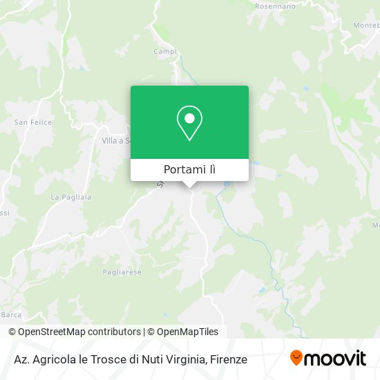 Mappa Az. Agricola le Trosce di Nuti Virginia