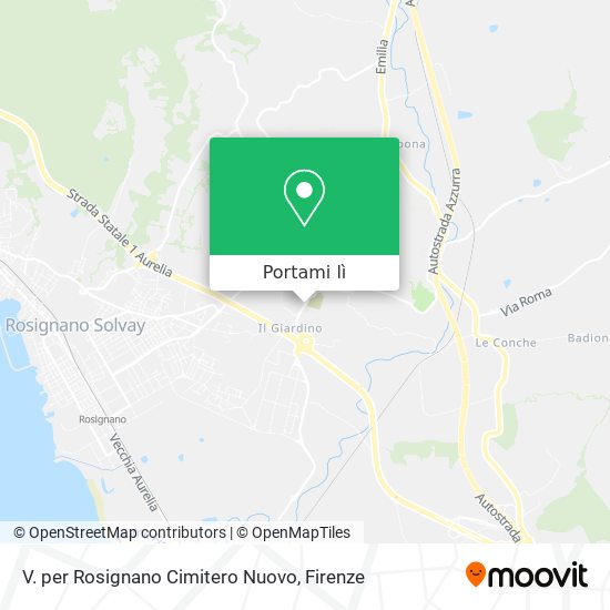 Mappa V. per Rosignano Cimitero Nuovo