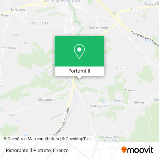Mappa Ristorante Il Pietreto