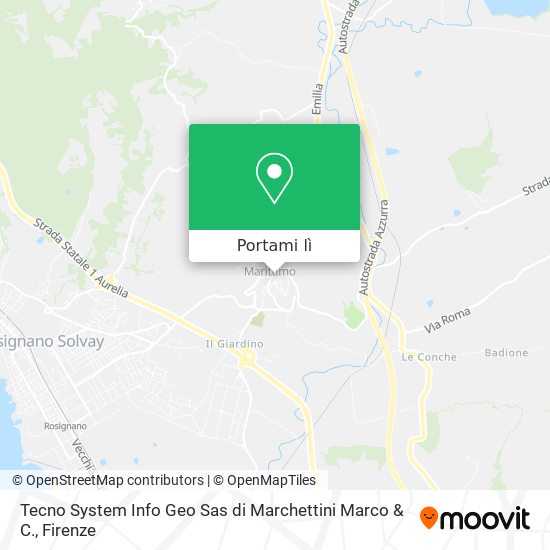 Mappa Tecno System Info Geo Sas di Marchettini Marco & C.