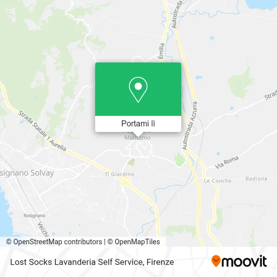 Mappa Lost Socks Lavanderia Self Service