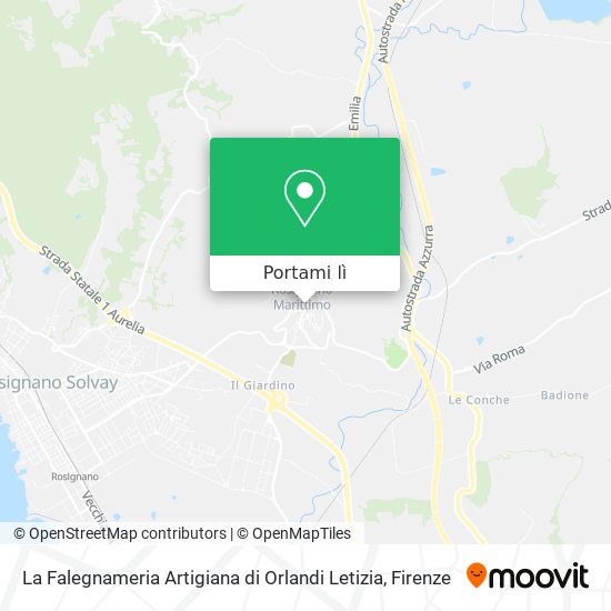 Mappa La Falegnameria Artigiana di Orlandi Letizia