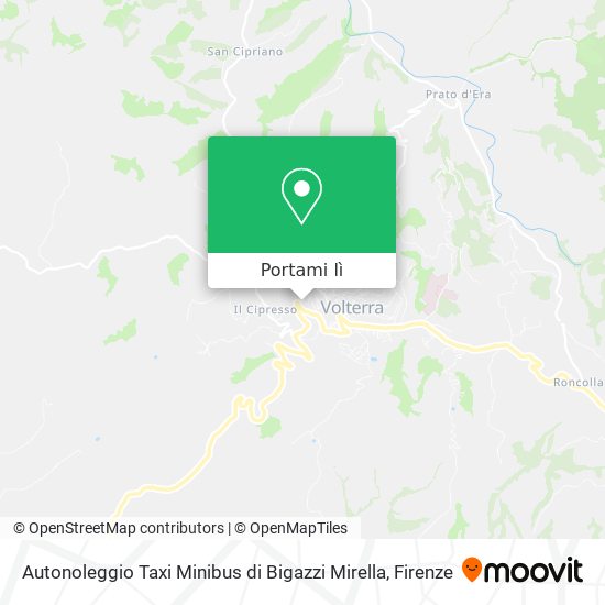 Mappa Autonoleggio Taxi Minibus di Bigazzi Mirella