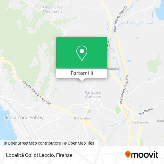 Mappa Località Col di Leccio