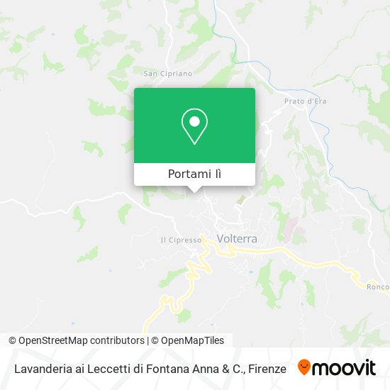 Mappa Lavanderia ai Leccetti di Fontana Anna & C.
