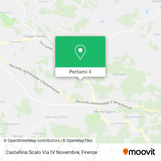 Mappa Castellina Scalo Via IV Novembre
