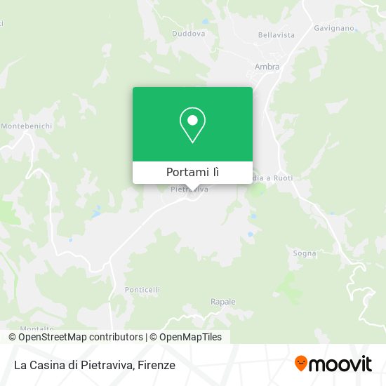 Mappa La Casina di Pietraviva