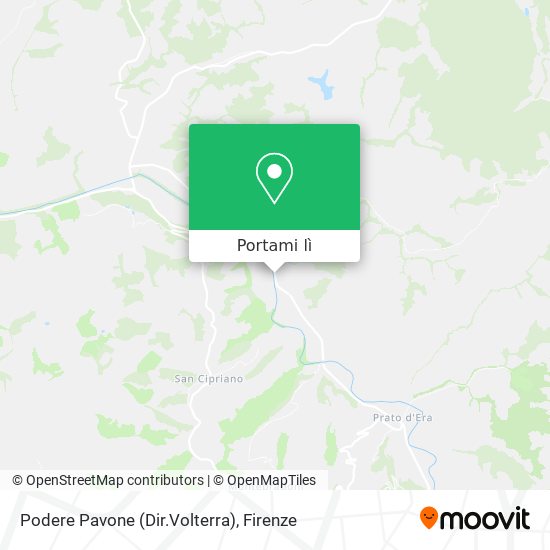 Mappa Podere Pavone (Dir.Volterra)