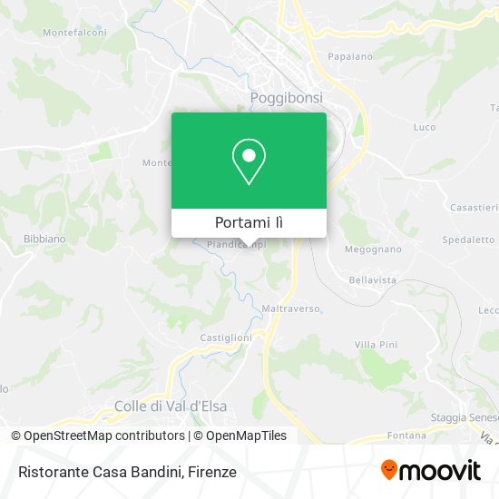 Mappa Ristorante Casa Bandini