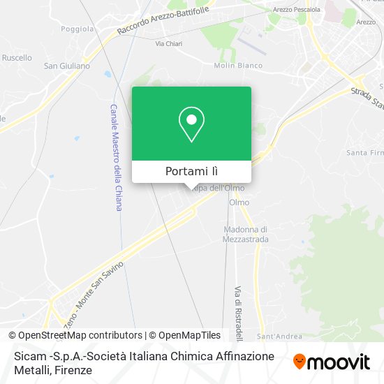 Mappa Sicam -S.p.A.-Società Italiana Chimica Affinazione Metalli