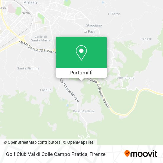Mappa Golf Club Val di Colle Campo Pratica