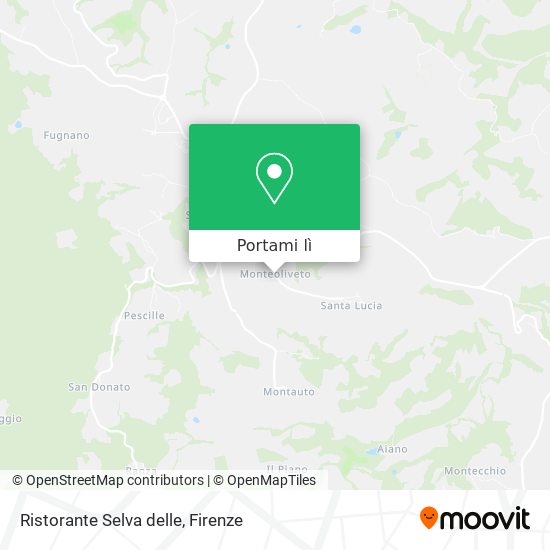 Mappa Ristorante Selva delle