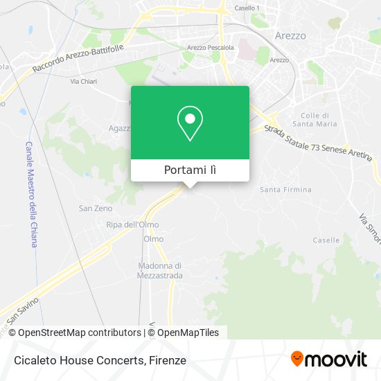 Mappa Cicaleto House Concerts