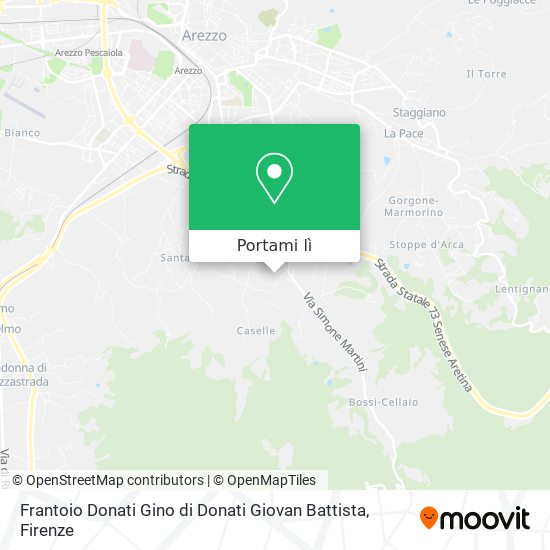 Mappa Frantoio Donati Gino di Donati Giovan Battista