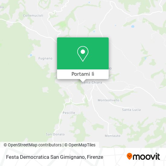 Mappa Festa Democratica San Gimignano