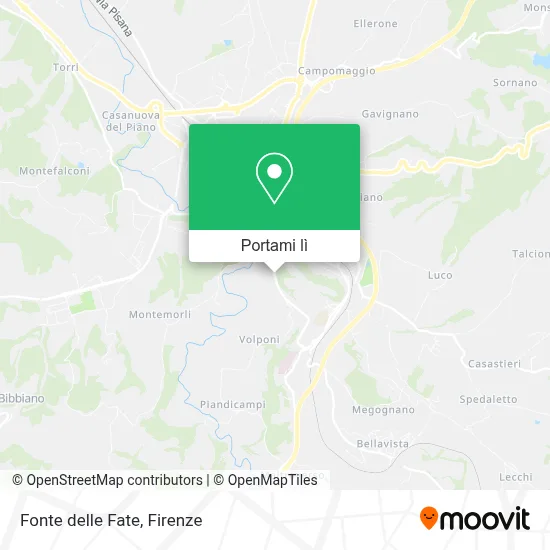 Mappa Fonte delle Fate