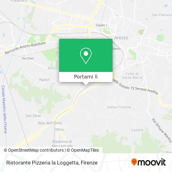 Mappa Ristorante Pizzeria la Loggetta