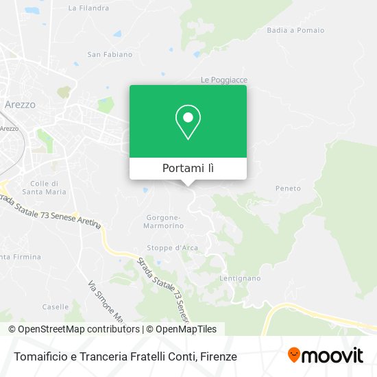 Mappa Tomaificio e Tranceria Fratelli Conti
