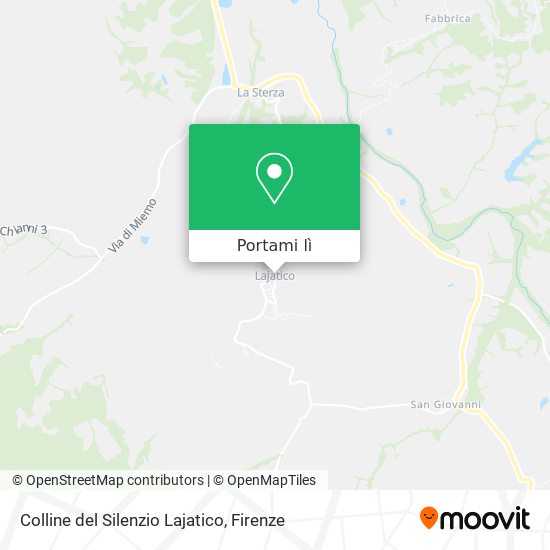 Mappa Colline del Silenzio Lajatico