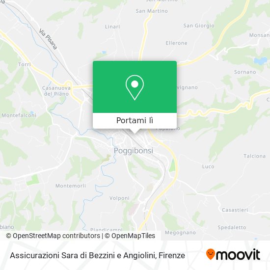Mappa Assicurazioni Sara di Bezzini e Angiolini