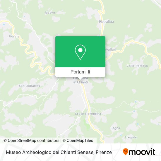 Mappa Museo Archeologico del Chianti Senese