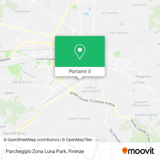 Mappa Parcheggio Zona Luna Park