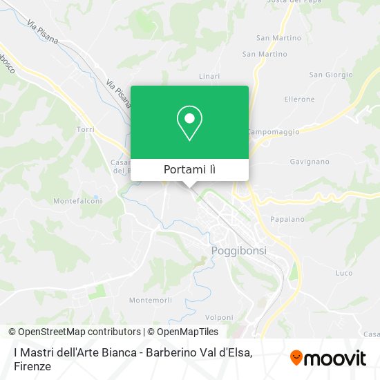 Mappa I Mastri dell'Arte Bianca - Barberino Val d'Elsa