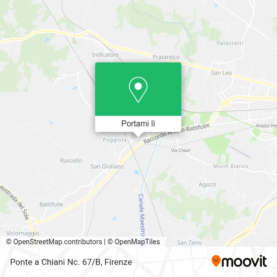 Mappa Ponte a Chiani Nc. 67/B