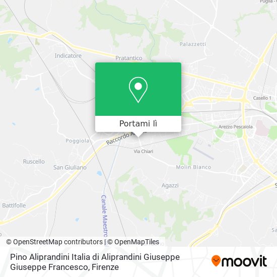 Mappa Pino Aliprandini Italia di Aliprandini Giuseppe Giuseppe Francesco