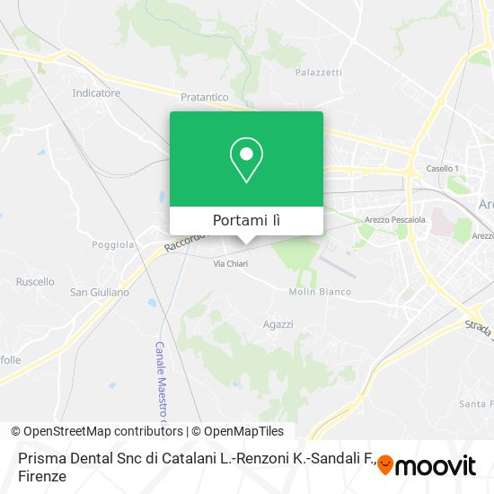 Mappa Prisma Dental Snc di Catalani L.-Renzoni K.-Sandali F.