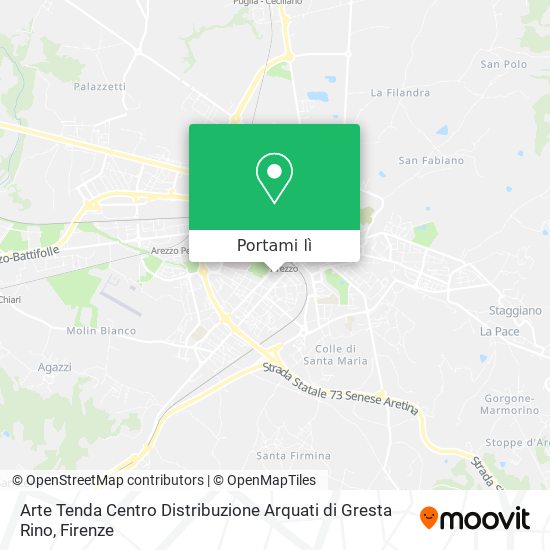 Mappa Arte Tenda Centro Distribuzione Arquati di Gresta Rino