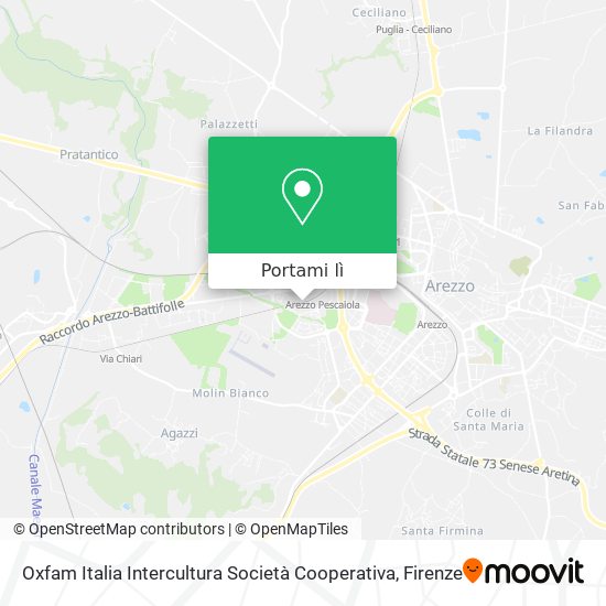 Mappa Oxfam Italia Intercultura Società Cooperativa