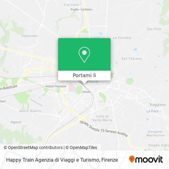 Mappa Happy Train Agenzia di Viaggi e Turismo