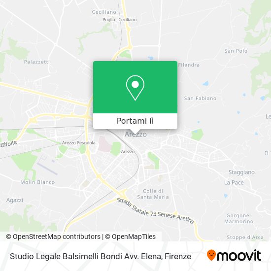 Mappa Studio Legale Balsimelli Bondi Avv. Elena