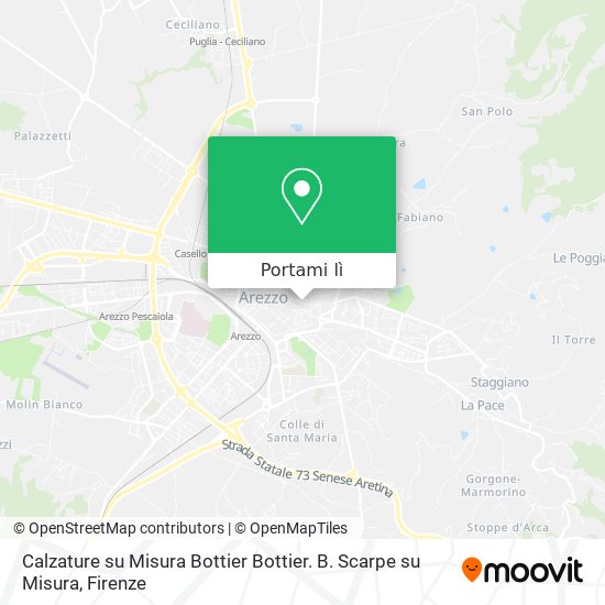Mappa Calzature su Misura Bottier Bottier. B. Scarpe su Misura