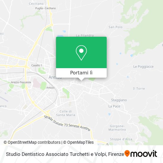 Mappa Studio Dentistico Associato Turchetti e Volpi