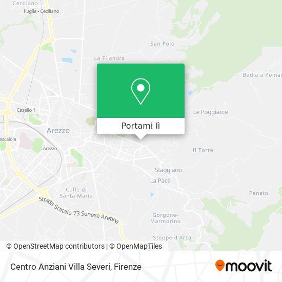 Mappa Centro Anziani Villa Severi